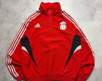 Adidas Tracksuit Top Track Jacket Liverpool FC Y2K 00s Football