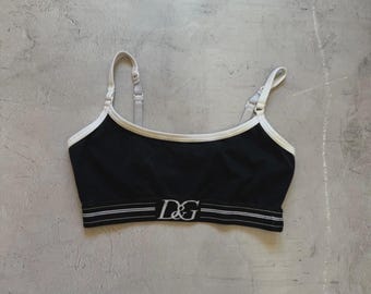 Dolce Gabbana Vintage Top Black Women's Size M Rare