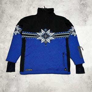 Dale Of Norway Storetind ウィンドストッパー ウール セーター ノルディック ブラック/ブルー サイズ S