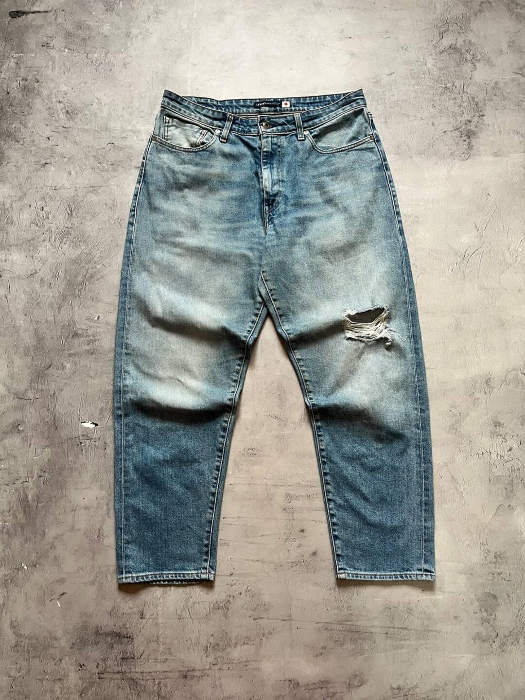 Levis Made Crafted Japan Fabric Selvedge Draft Wide Taper Jeans