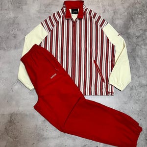 adidas 90s Track JKT- Beige x Red