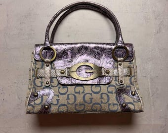 Vintage Y2K Small GUESS Purse | Monogram Logo Handbag | Mini