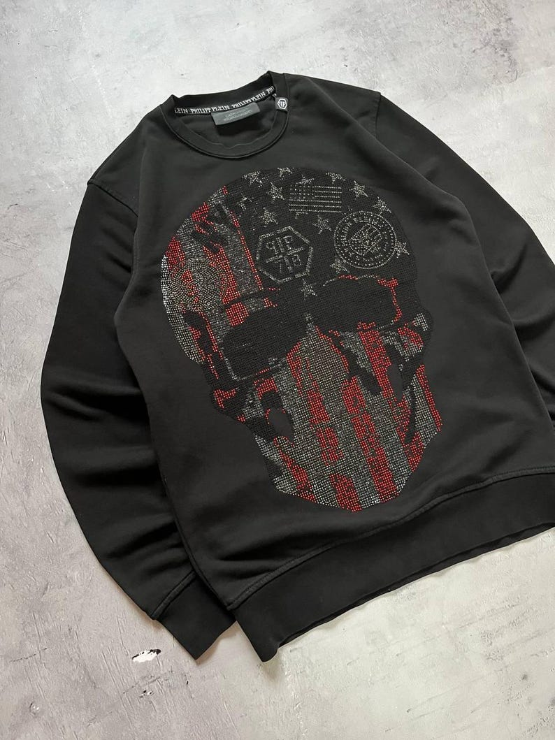 T-shirt Lucky 13 Noir à Motif Crâne Et étoiles - Taille L, Neuf Avec étiquettes