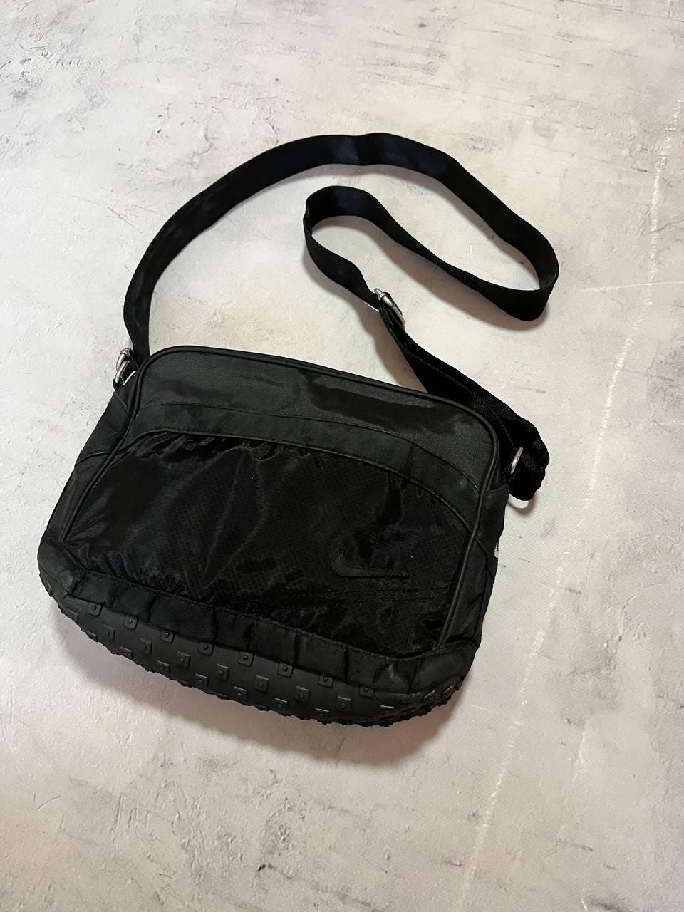 Nike Waffle Vintage Messenger Bag Nylon Suede Black Y2K 00s - Etsy