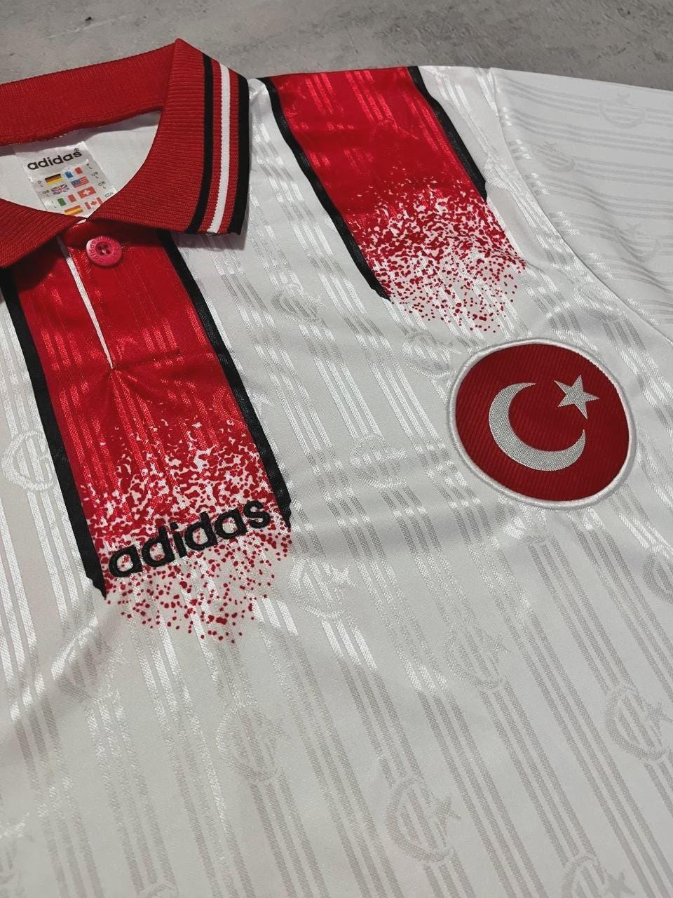 Turkey National Team 1996 Jersey Adidas Vintage Size L Retro