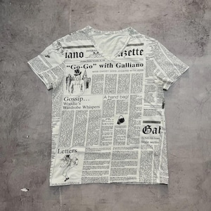John Galliano Newspaper Shirt - Etsy