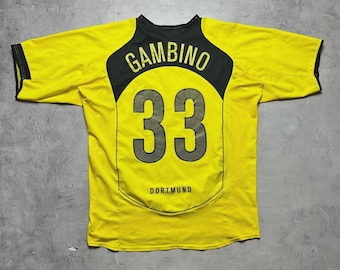 Vintage 90s BVB Borussia Dortmund Nike Jersey, Neon Yellow