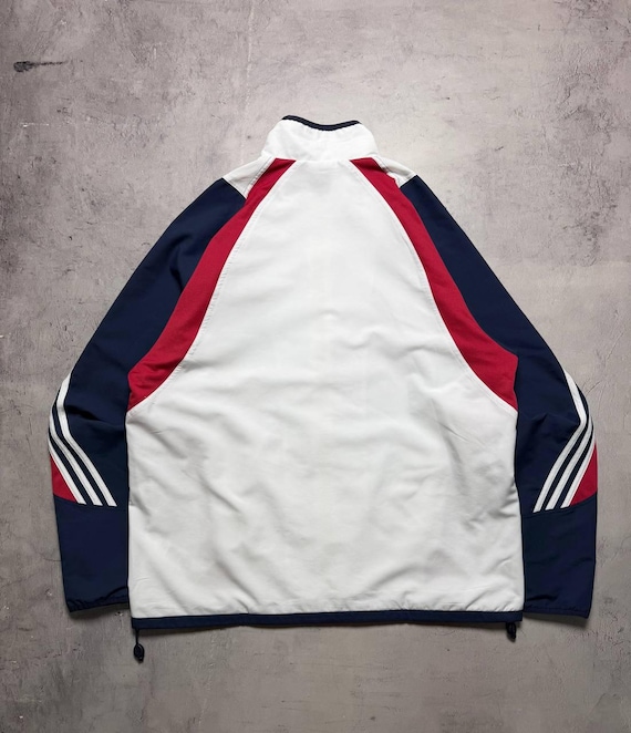 Vtg 2003-04 Bayern Munich Adidas Track Jacket, Red & White, Men's