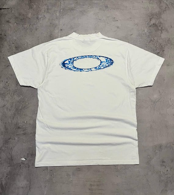 Oakley Software Vintage Center Logo T Shirt Size XL White RARE - Etsy