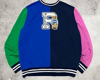 Polo Ralph Lauren Jacket Bomber Satin Alaska Souvenir Bear Seekers