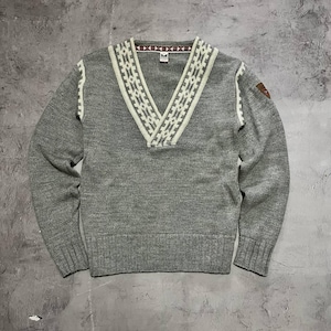 Dale of Norway Alpina Feminine Women&#39;s Wool Knit Sweater Size S Gray