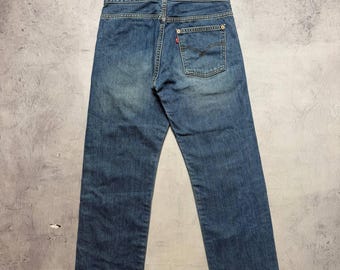 Vintage 2001 Levi's 531 Engineered Jeans, One Back Pocket Asymmetrical Denim, Size 27x30