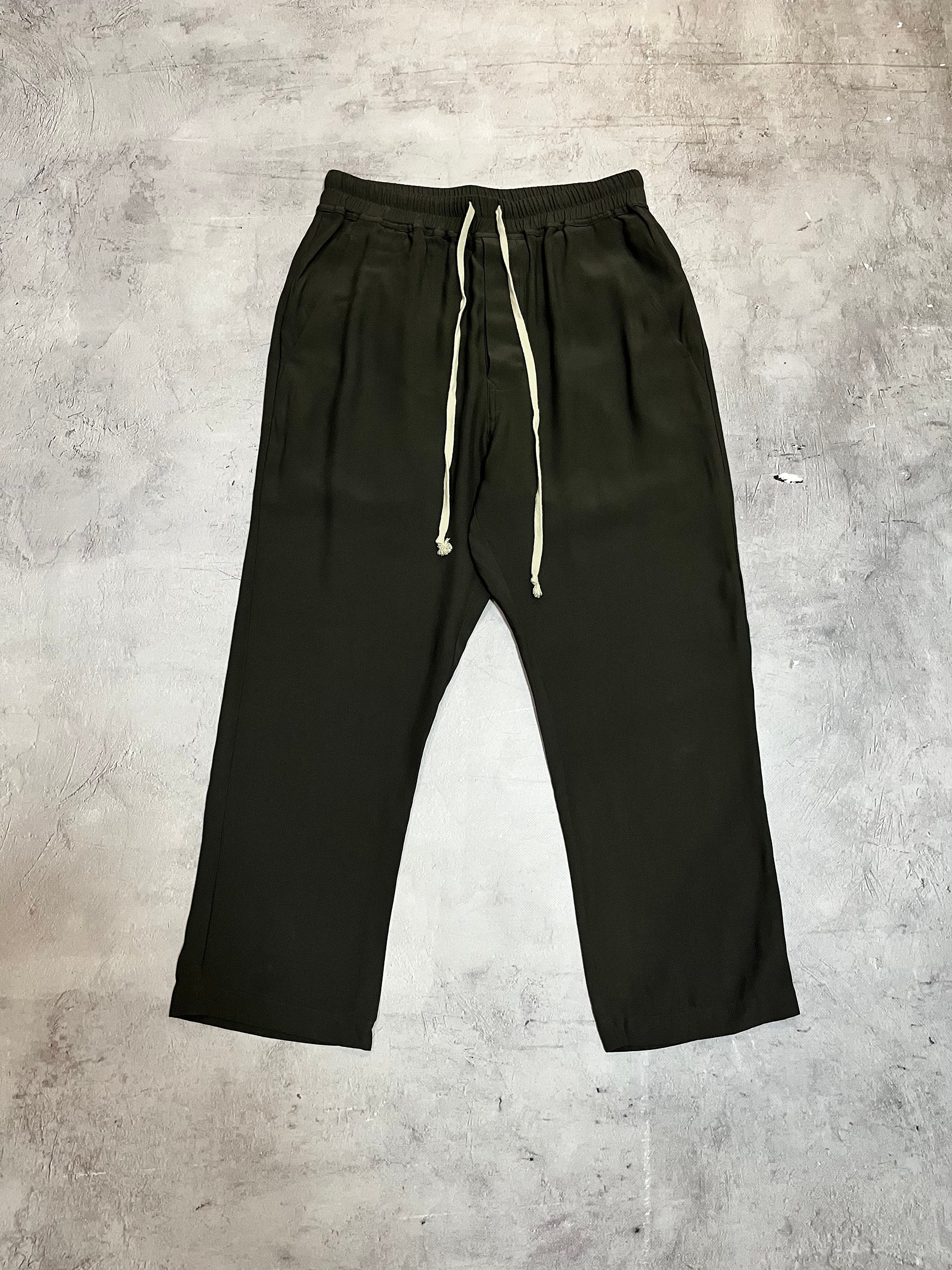 【美品】RICK OWENS DRAWSTRINGS LONG size50 Drawstring Slim Long in Green – SVRN