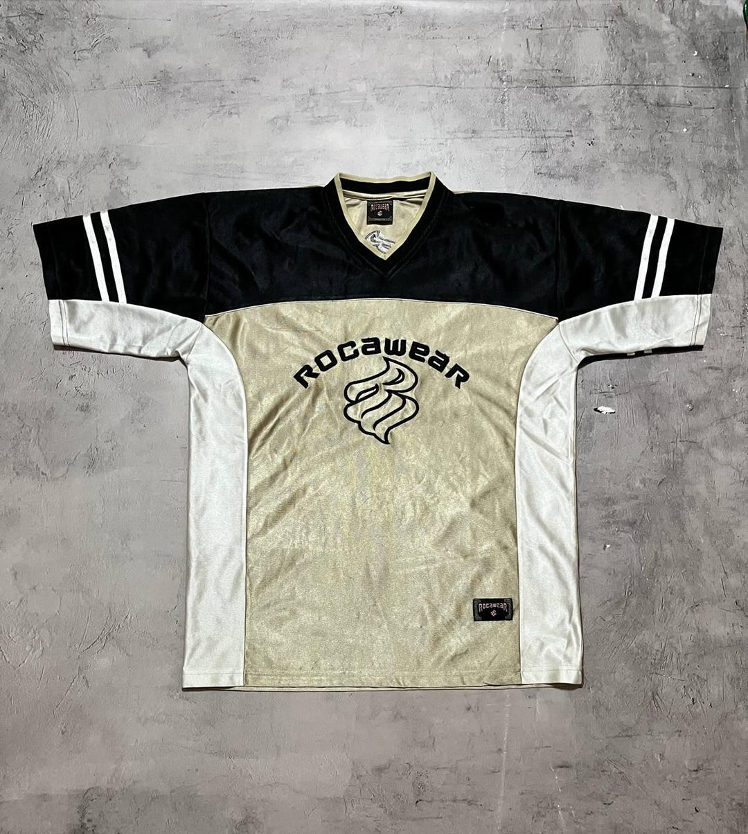 Chemise Homme Vintage Rocawear Noire - Taille XL - Style Hip Hop Années 2000 - Occasion Très Bon état
