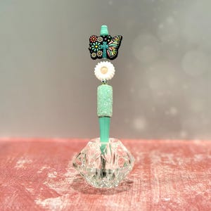 Christian Silicone Beaded  Pens | Butterfly Pens | Christian Pens | Cross Pens | Beaded Pens | Jesus Pens |  Pens