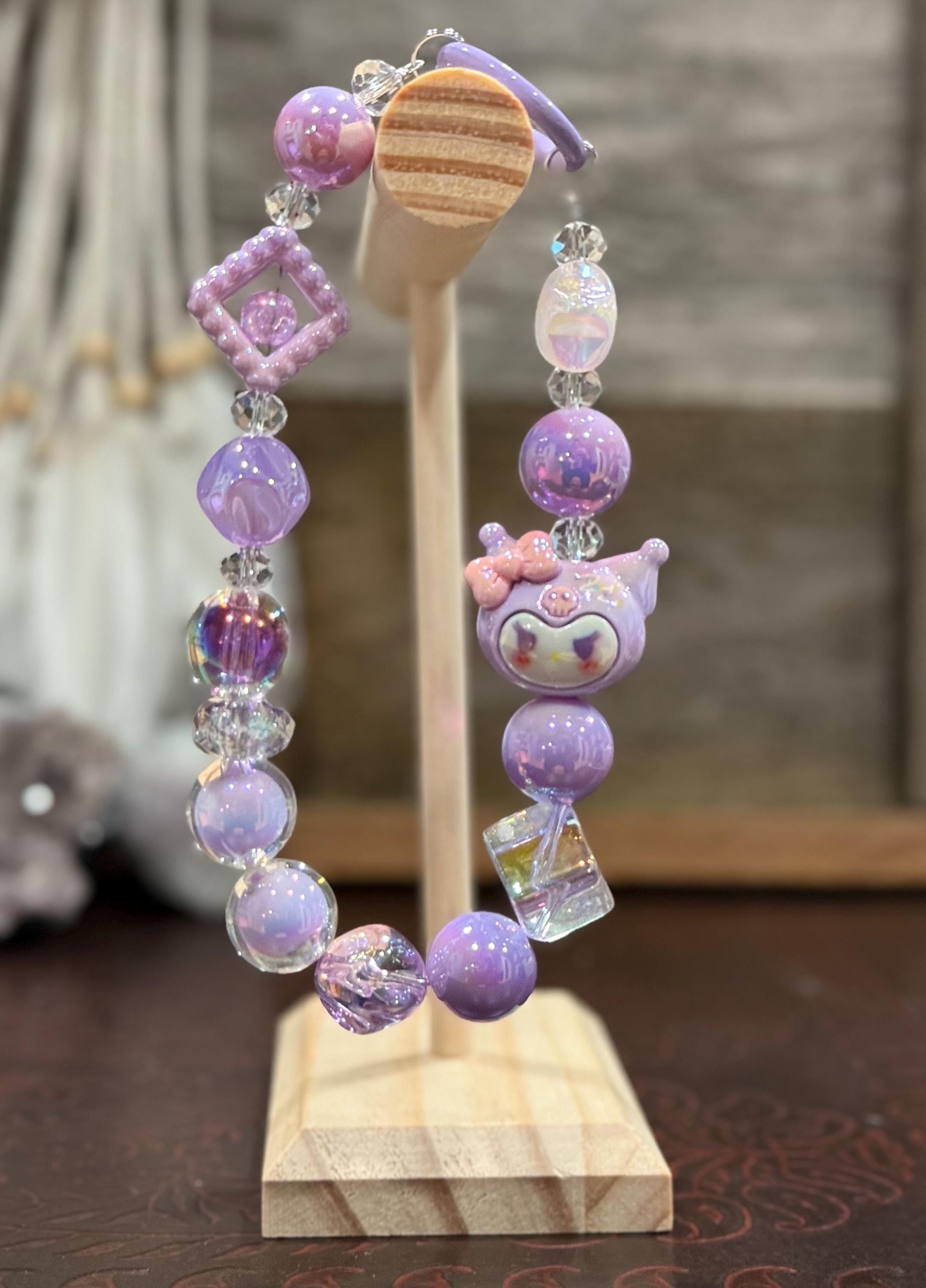 Character Phone Wristlet | Fancy Phone Accessories |  Beaded Phone Chain | Phone Chain Wrist Bracelet | Phone Wristlet Strap | Purse Chain
