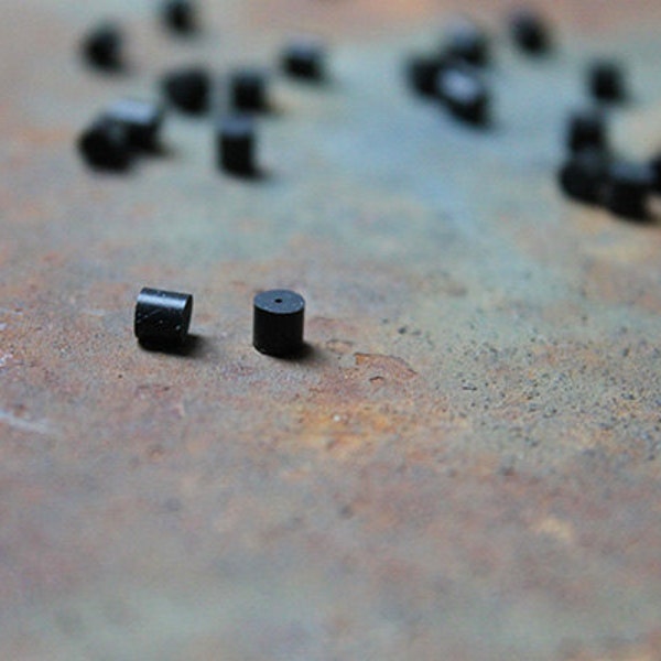 Black Rubber Earring Backs, pack of 20, black earring backs, black rubber stoppers, tiny earring stoppers, small earring backs