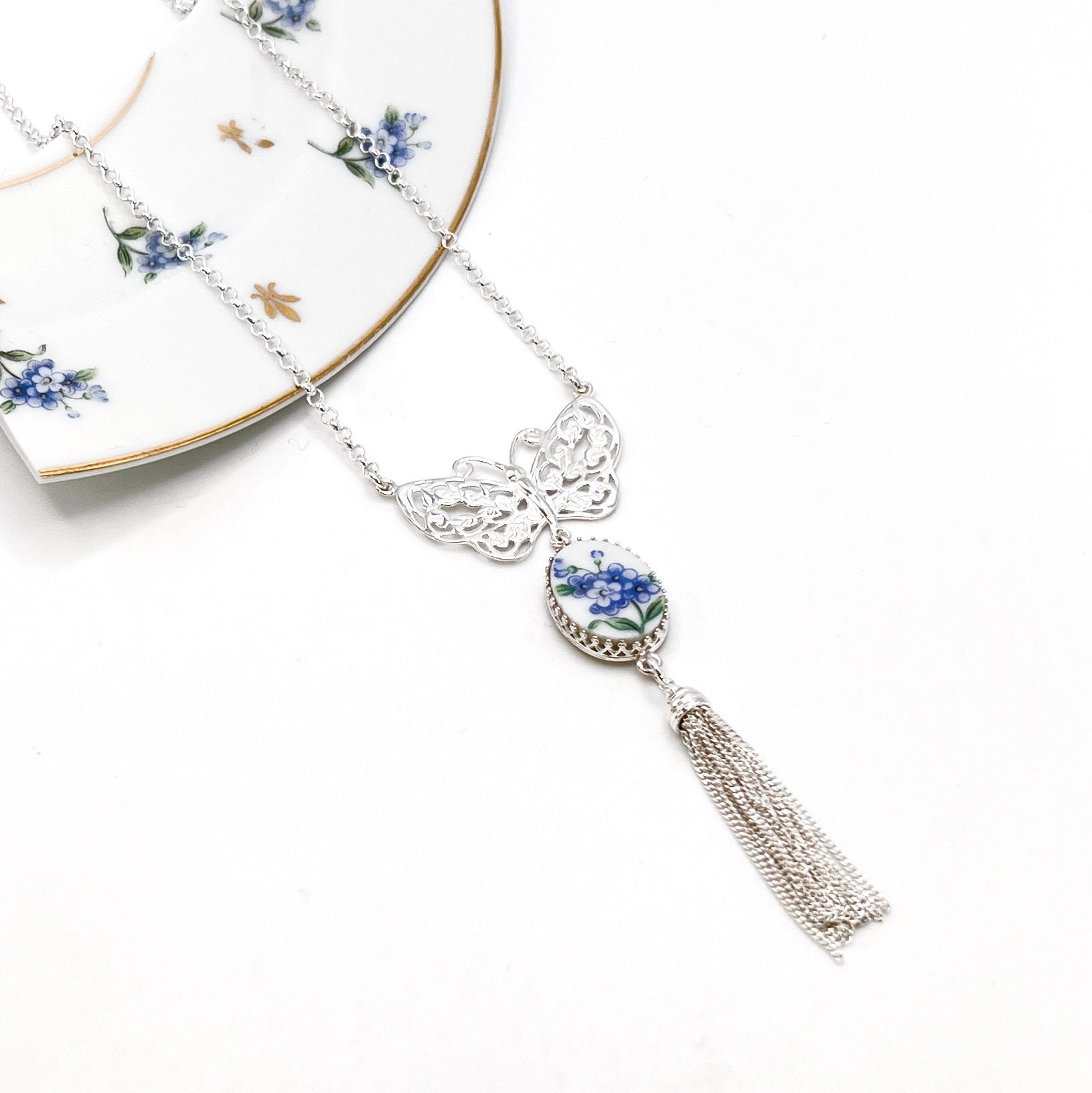 Tassel Necklace or Set Sterling 