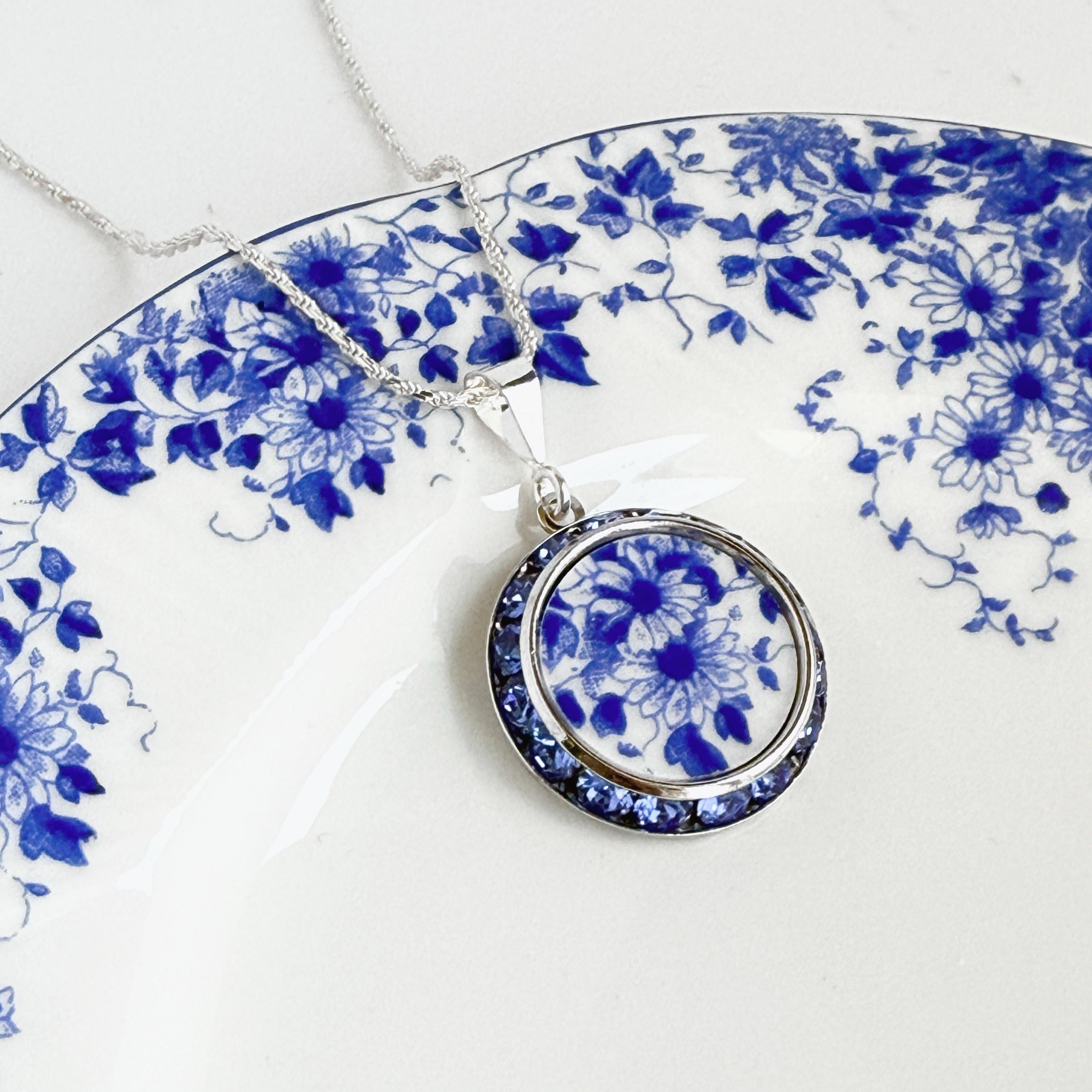 Blue and White Porcelain Jewelry - Etsy