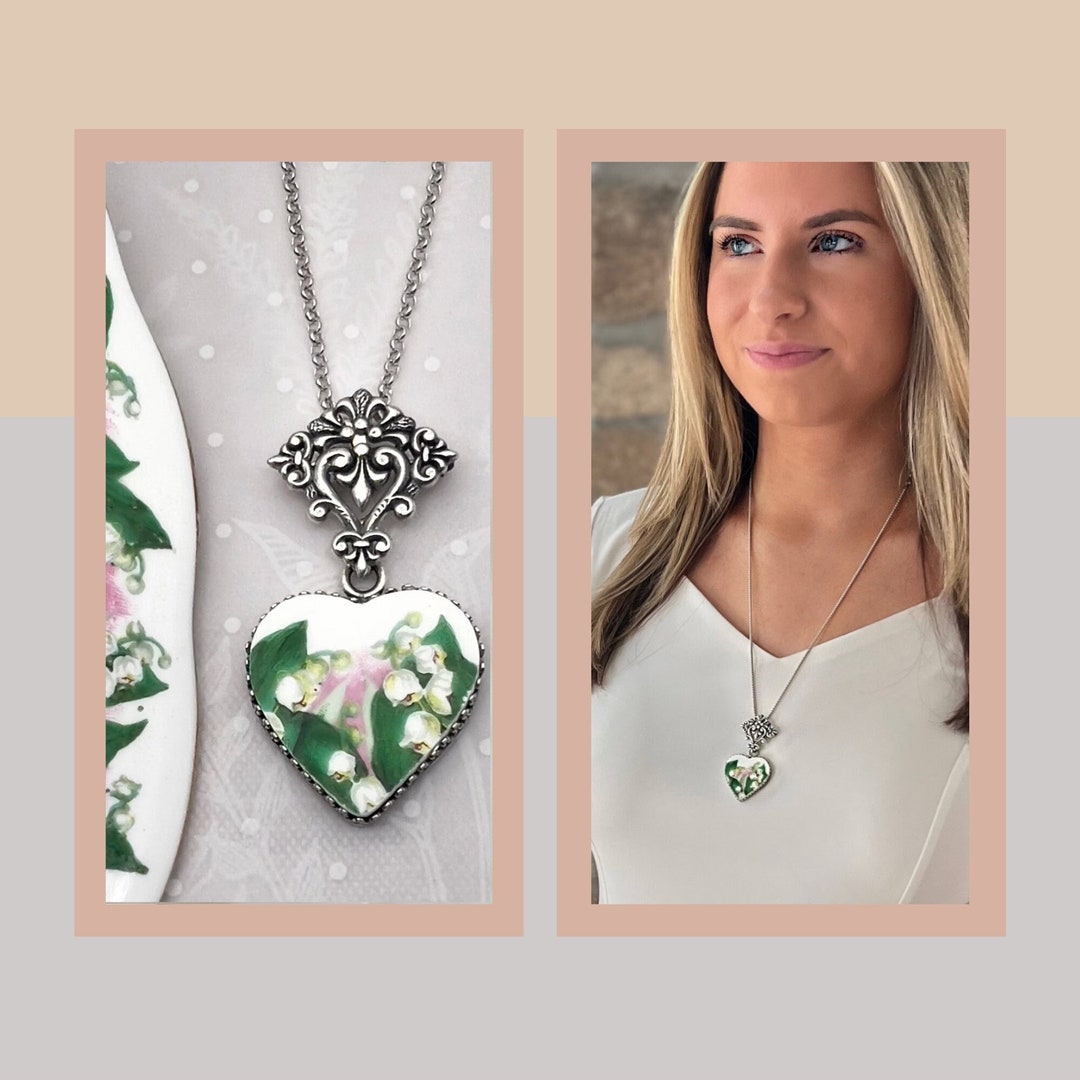 Romantic Victorian Heart Pendant Necklace or Brooch Lily of Etsy