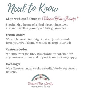 a menu for a jewelry store