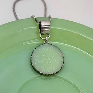 Biżuteria z Jadeitowego Króla Ognia, Jadeitowi Junkies, Biżuteria z potłuczonej porcelany, Prezenty dla mamy, Naszyjnik ze srebra próby 925, Wyjątkowe prezenty vintage dla kobiet