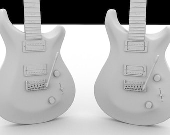 Model gitary PRS – wydruk 2-częściowy – pliki STL