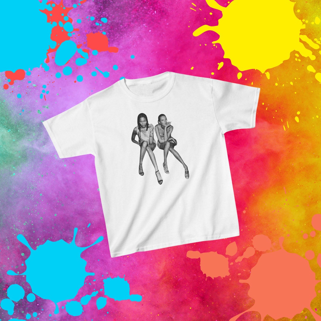 Kate moss and naomi campbell t shirt - Etsy 日本