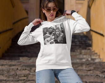 Hoodie Travis Scott Bernedette Porcaroli Sweatshirt Graphic Bold Statement, Rapper Fan Hip Hop Music Streetwear Gift for Her Back to School