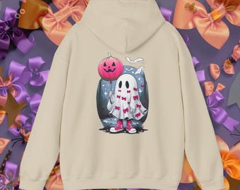 Sudadera con capucha fantasma de Coquette: sudadera con lazos de Halloween, moda otoñal espeluznante
