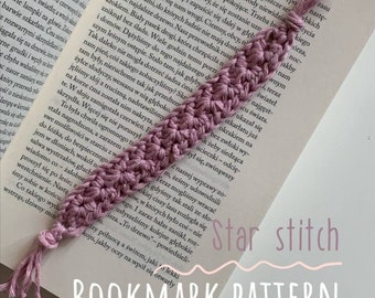 star stitch bookmark pattern