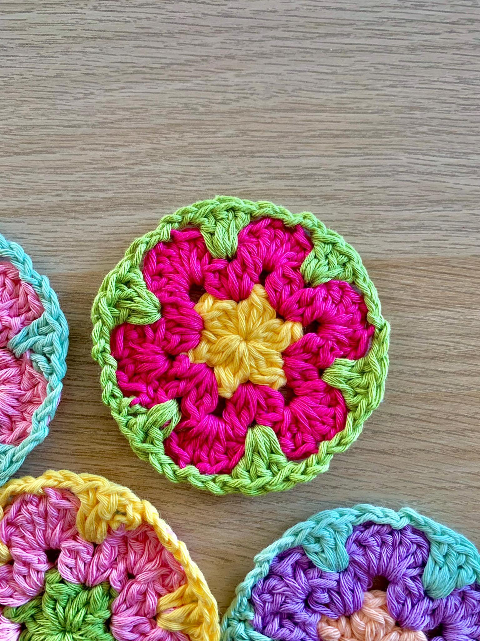 Crochet Coasters Pattern - Bloomin' Coasters PDF - Easy, Beginner ...