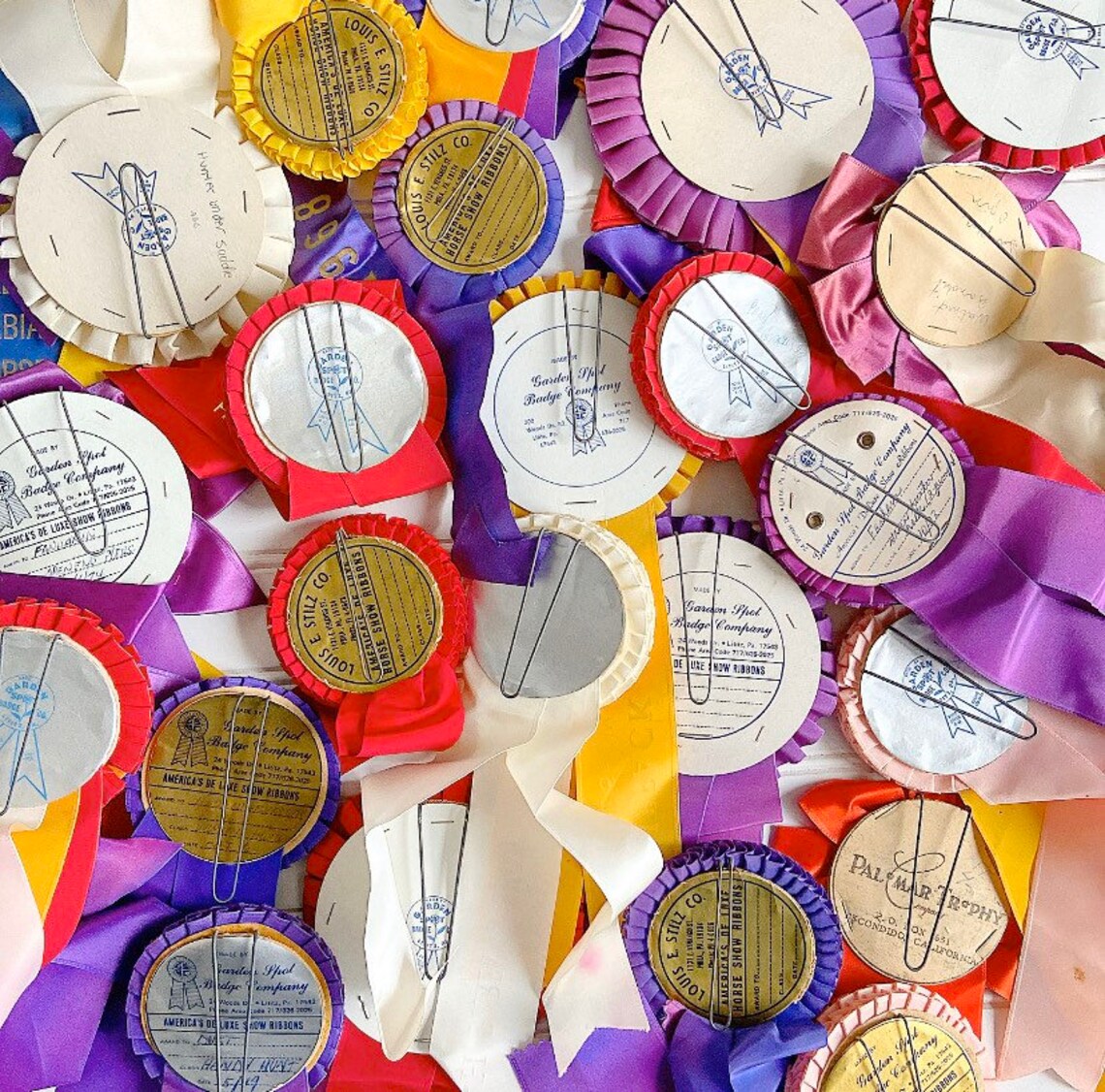 Vintage Horse Show Prize Ribbons Medallion Rosette Medal Etsy