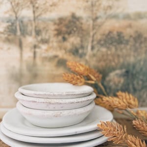 Antique Ironstone Soap Dish with Underplate: Farmhouse Decor
