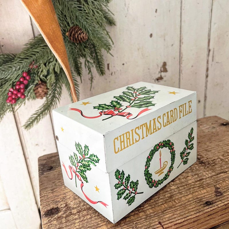 Address File Box - Etsy