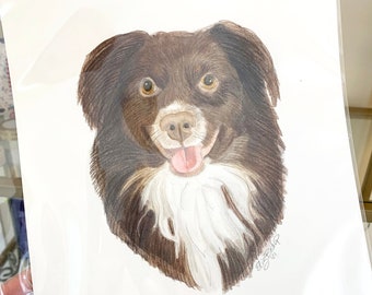 custom pet portrait, dog portrait, watercolor pet portrait, dog painting, cat portrait, portrait of my pet, pet painting