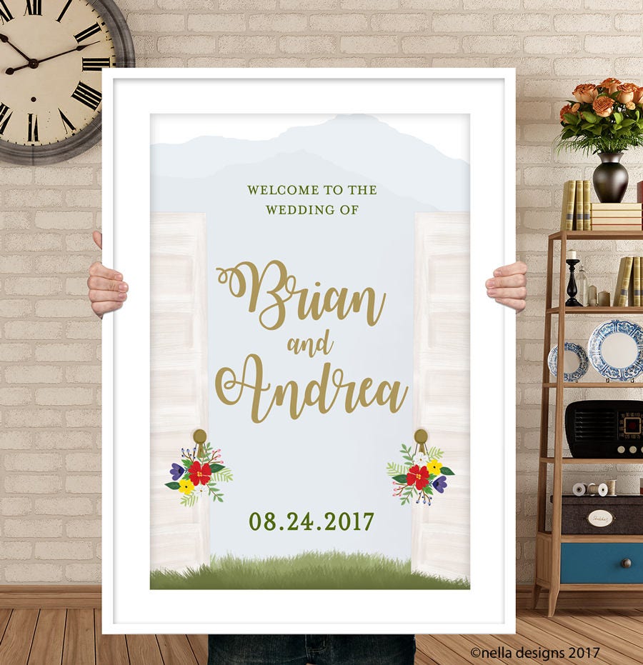 PRINTABLE Rustic Wedding Decor Rustic Wedding Sign Etsy