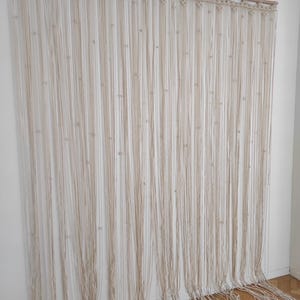 Macramégordijn, macramé-huwelijksdecoratie, boho-huisdecor, bohogordijn, bruiloftachtergrond, macramé hangend, speciaal dagcadeau