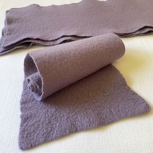 Misty Lavender merino wool felt / 8 X 26 inches / 100% Merino Wool Felt / Hand Felted / beautifully soft hand felted merino wool