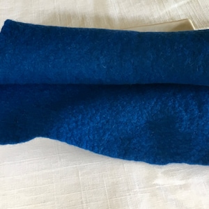 Felt Sheet - Royal Blue - 100% Merino Wool Felt - Hand Felted - 10 X 28 inches - beautifully soft hand felted merino wool