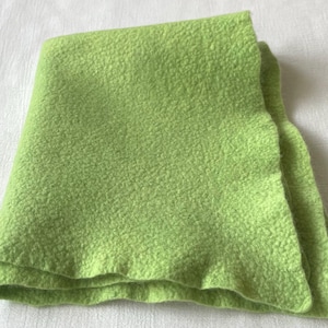 Naturally dyed merino felt / Light Green / 17 X 19 inches / dyed and felted wool felt sheet / dyed with Indigo and Osage Orange