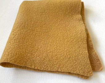 caramel brown wool felt  / 18 X 22 inches / 100% Merino Wool /  hand dyed and felted