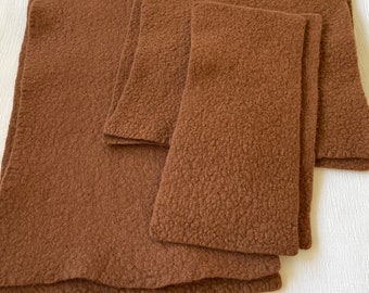 Brown wool felt - Three sizes - 100% Merino Wool Felt - Hand Felted - beautifully soft hand felted merino wool