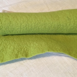 Felt Sheet Citrus Green 100% Merino Wool Felt 8 X 24 inches beautifully soft hand felted merino wool image 1