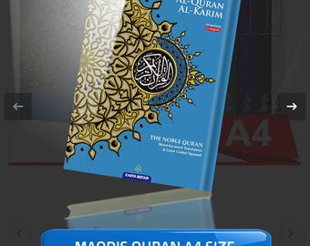 Maqdis Noble Quran A4, Arabic-English Translation
