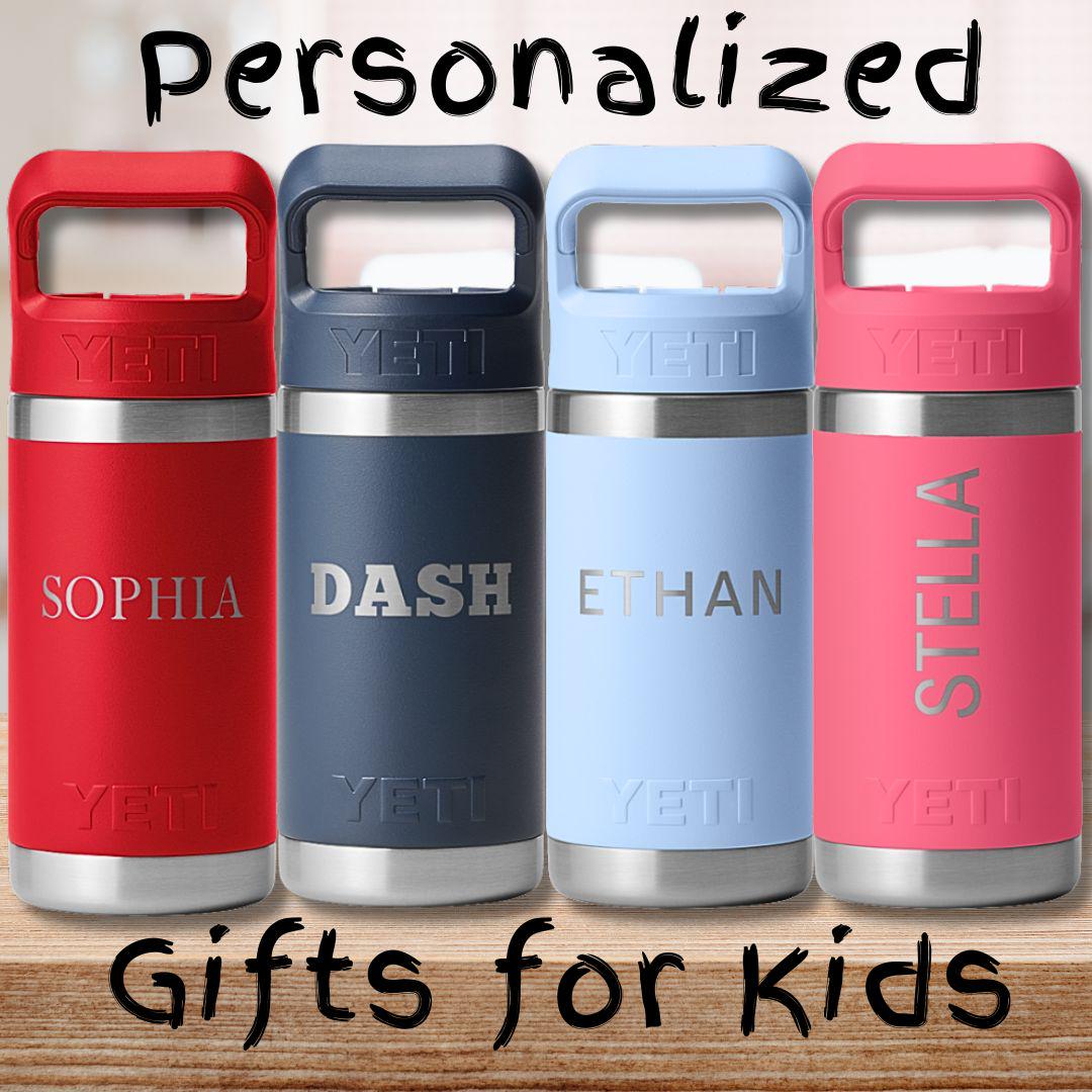 Kids Name Cup Custom Water Bottle Personalized Yeti Laser Engraved 12oz ...