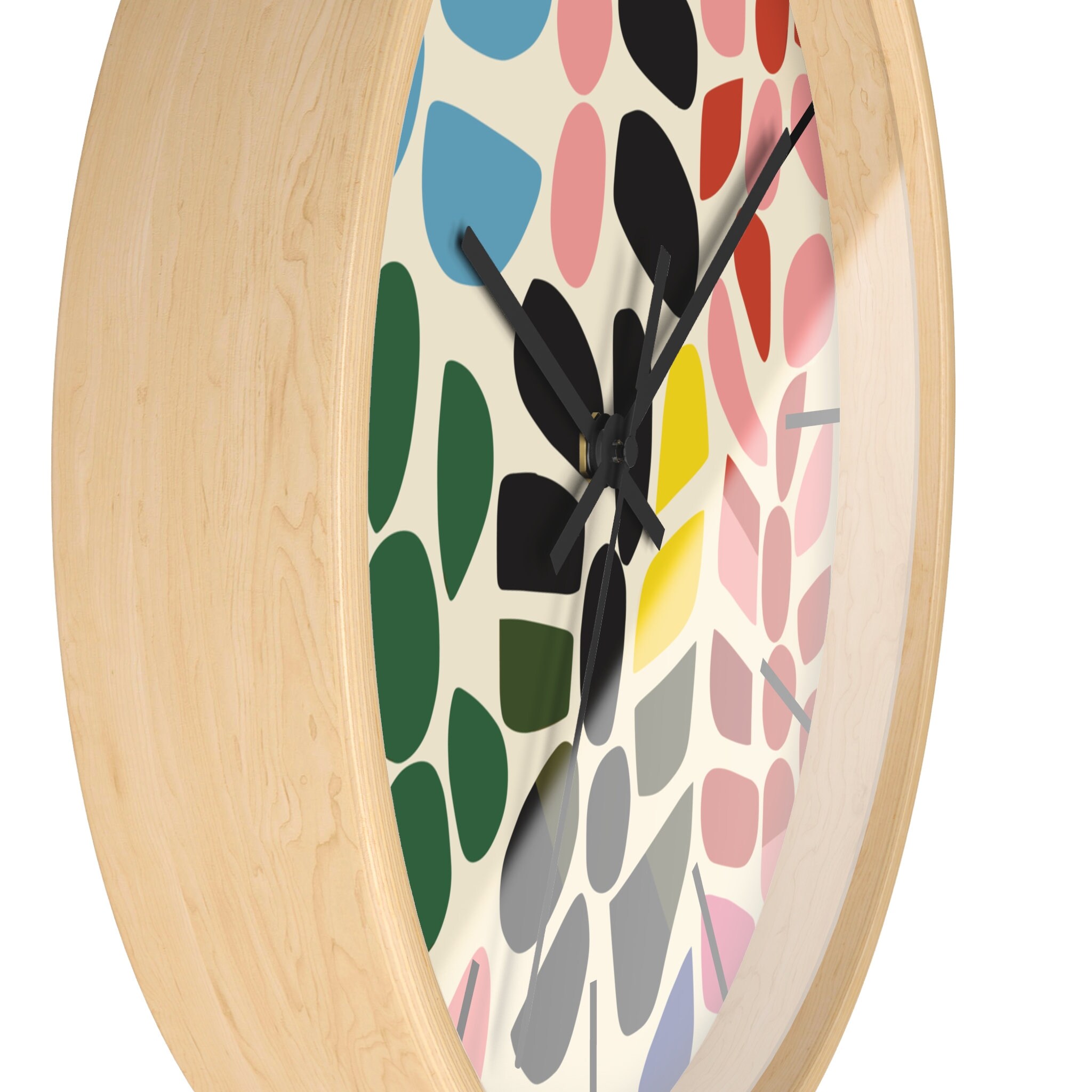 Abstract Art Wall Clock: Bright Colorful Eclectic Decor - Etsy