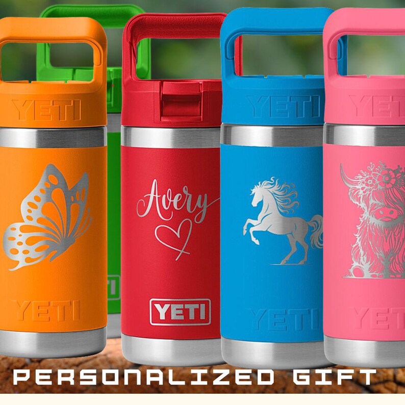 Custom Yeti Kids Tumbler Personalized Water Bottle Engraved Stocking ...