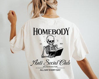 Anti Social Club Graphic Tee: Funny Introvert Shirt, Bestie Gift