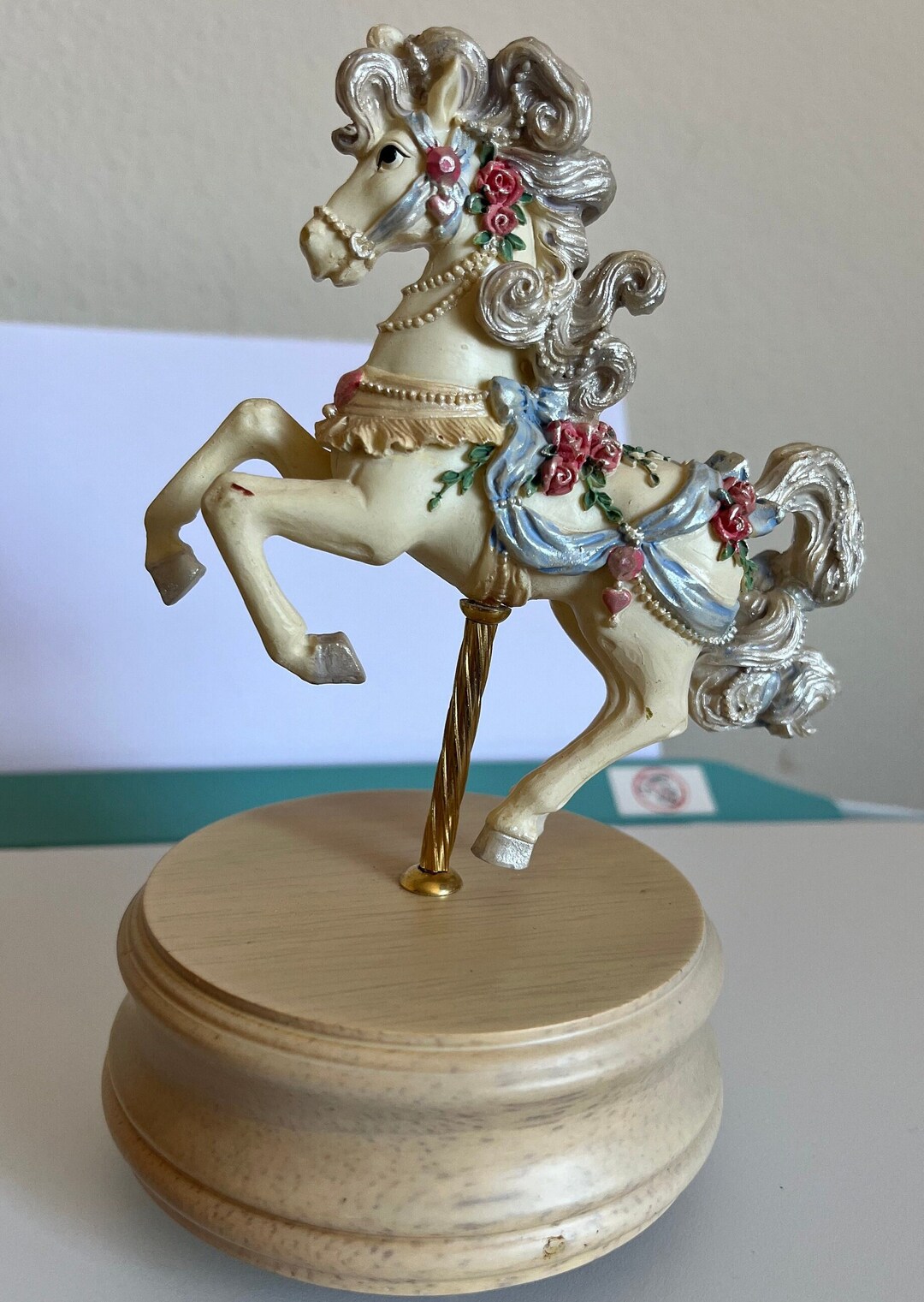 San Francisco Music Box Company Carousel Horse Vintage 90's Collectible